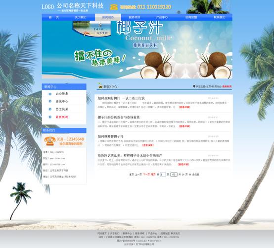 海南网页设计模板